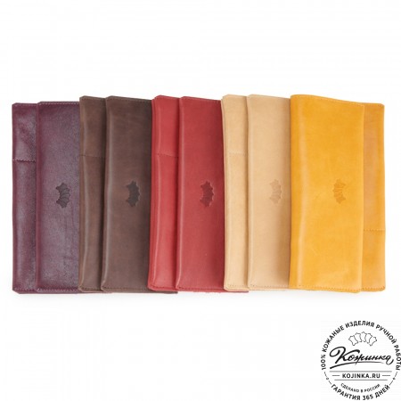 Кожаное портмоне "Манхэттен" (жёлтое)